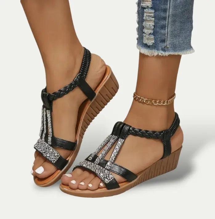 Comfortable Ankle Strap Flat Sandals for Women