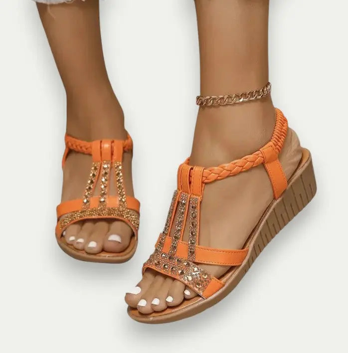 Comfortable Ankle Strap Flat Sandals for Women