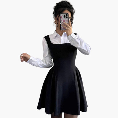Flirty Fit and Flare Women's Square Neck Dress
