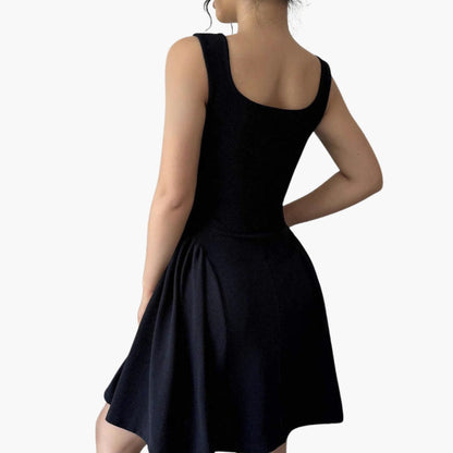 Flirty Fit and Flare Women's Square Neck Dress