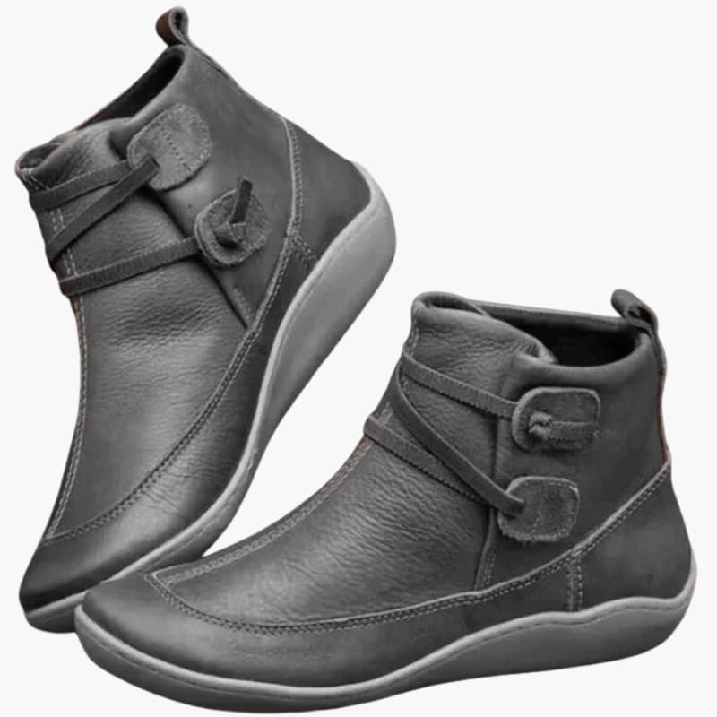 Ladies Low Heel Slip On Ankle Boots