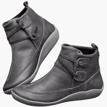 Ladies Low Heel Slip On Ankle Boots