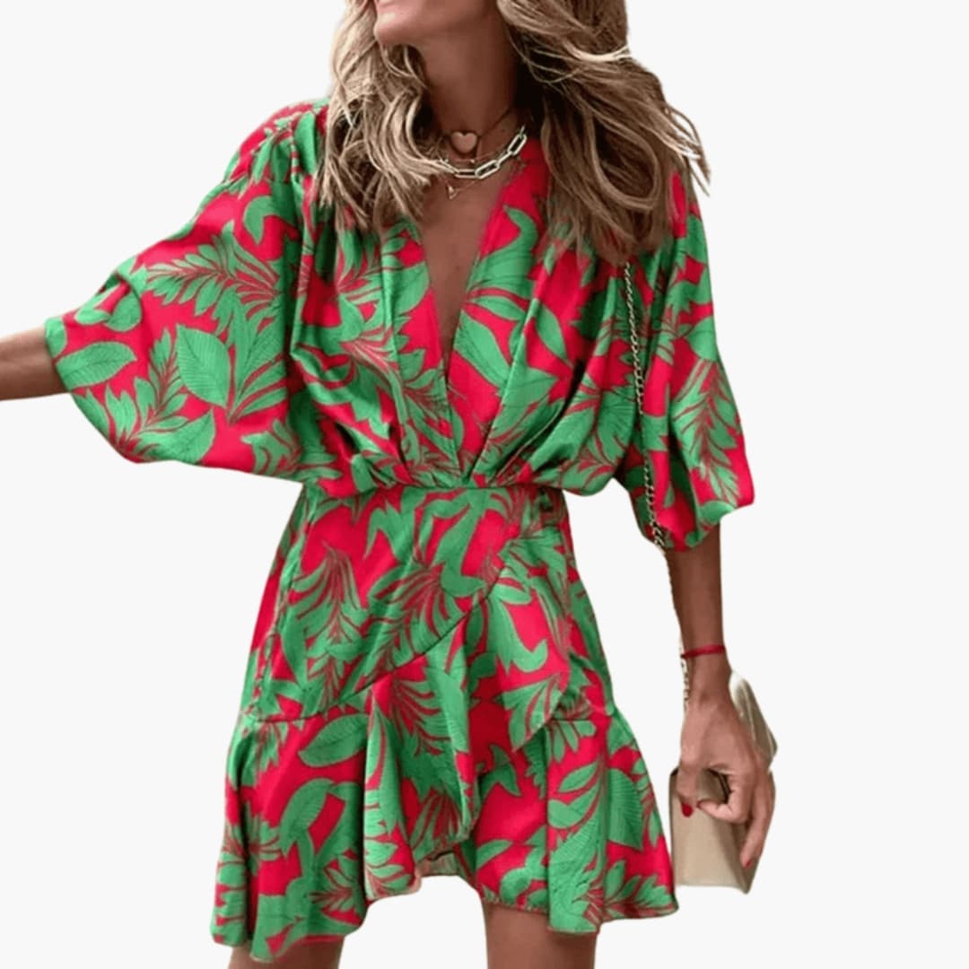 Relaxed Fit Women's Bell Sleeve Dress