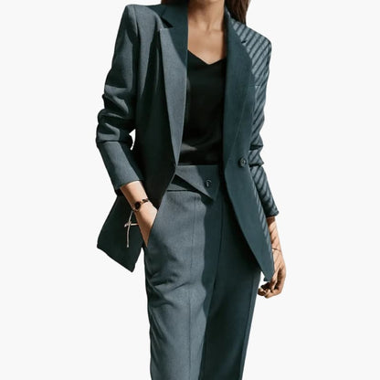 Classic 2 Piece Suit with Fitted Jacket and Pants