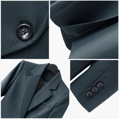 Classic 2 Piece Suit with Fitted Jacket and Pants