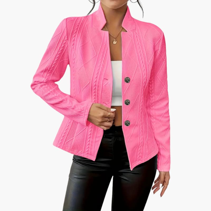 Classic Fit Women's Jacket with Button Front