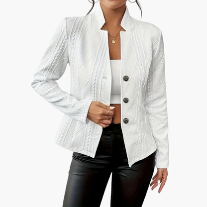 Classic Fit Women's Jacket with Button Front