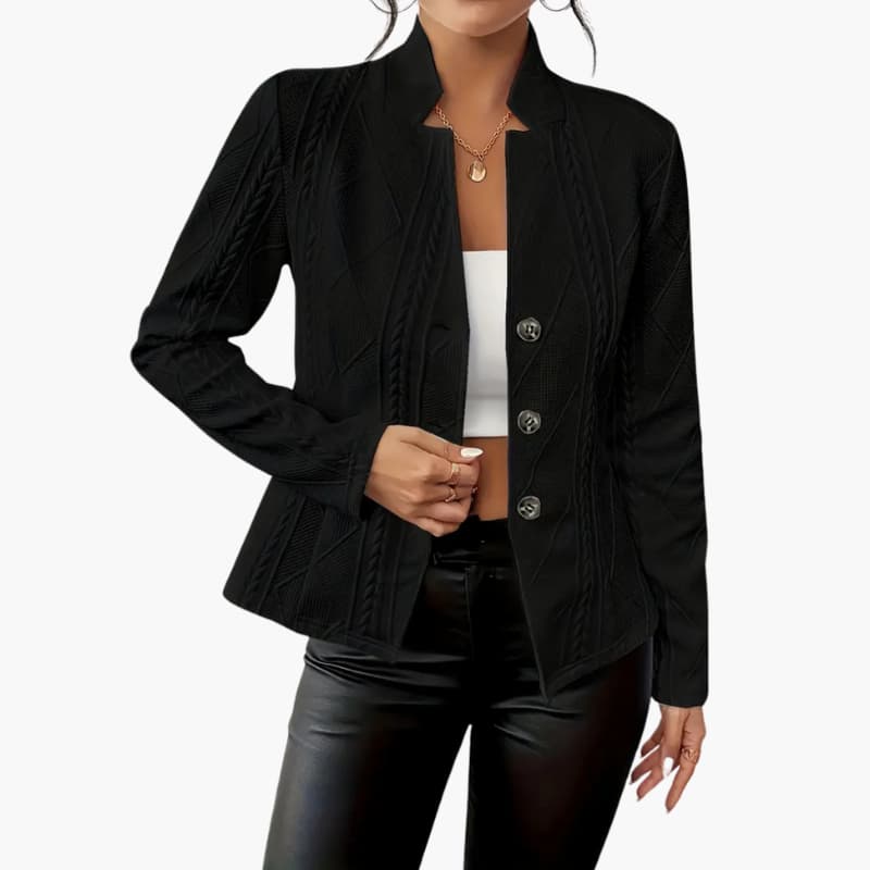 Classic Fit Women's Jacket with Button Front