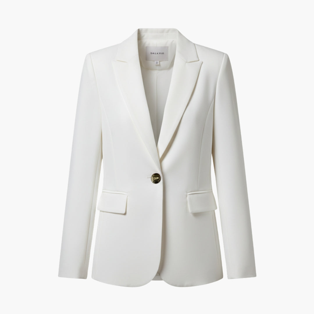 Classic Fit Women's Jacket with Button Closure - Olytrend