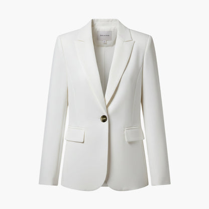 Classic Fit Women's Jacket with Button Closure - Olytrend