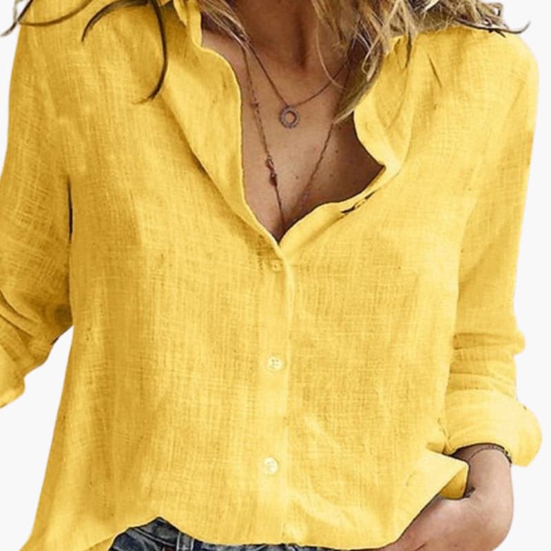 Ladies Classic Button Down Long Sleeve Shirt