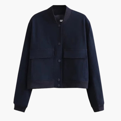 Ladies' Classic Flight Jacket with Pocket Details