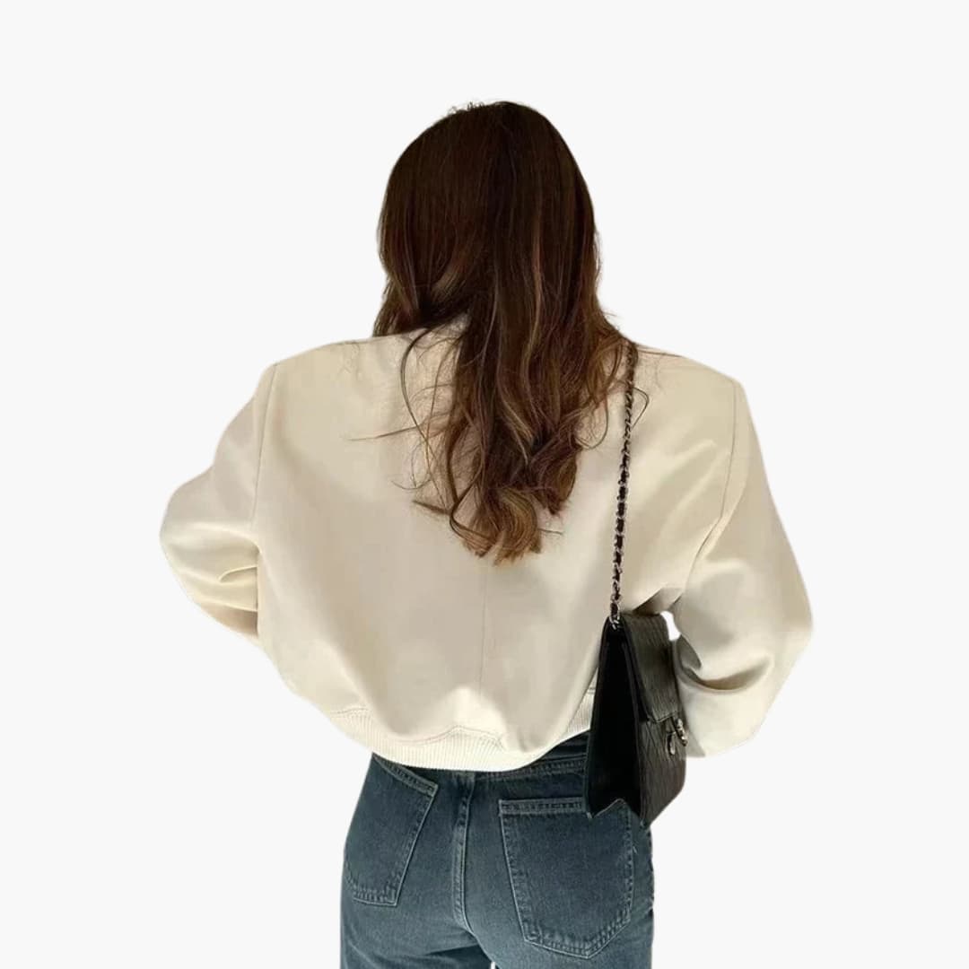 Ladies' Classic Flight Jacket with Pocket Details