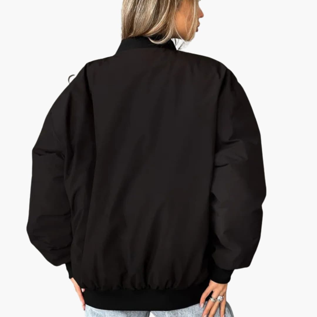 Ladies' Sporty Jacket with Inside Pockets and Stretch Cuffs