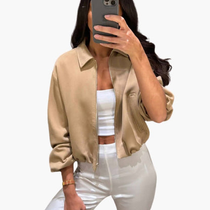 Women's Classic Jacket with Collar Detail