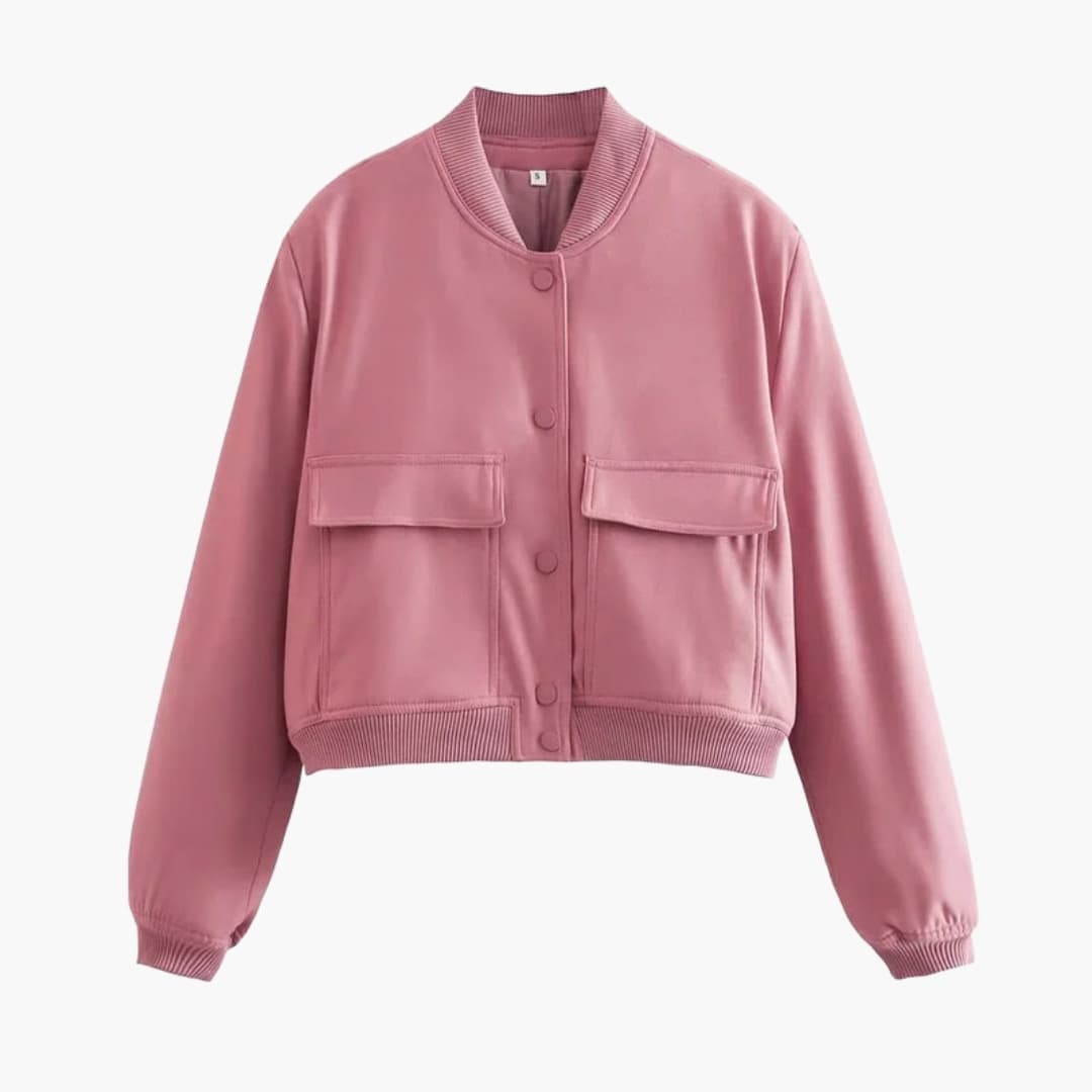 Ladies' Classic Flight Jacket with Pockets