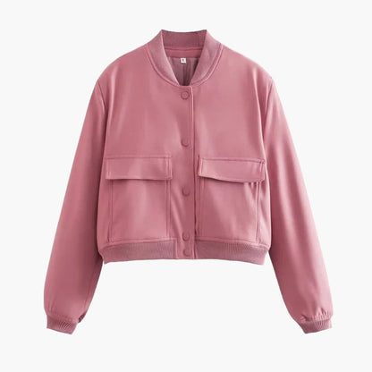 Ladies' Classic Flight Jacket with Pockets