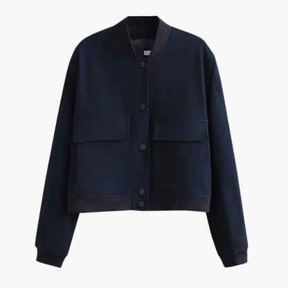 Ladies' Classic Flight Jacket with Pockets