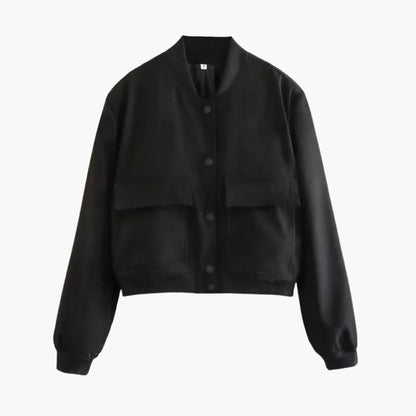 Ladies' Classic Flight Jacket with Pockets