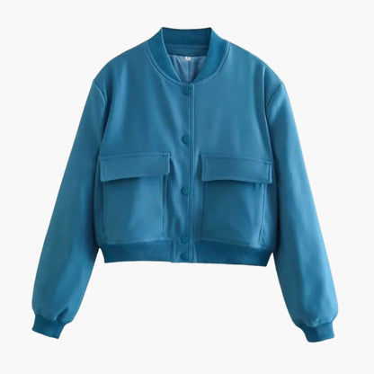 Ladies' Classic Flight Jacket with Pockets