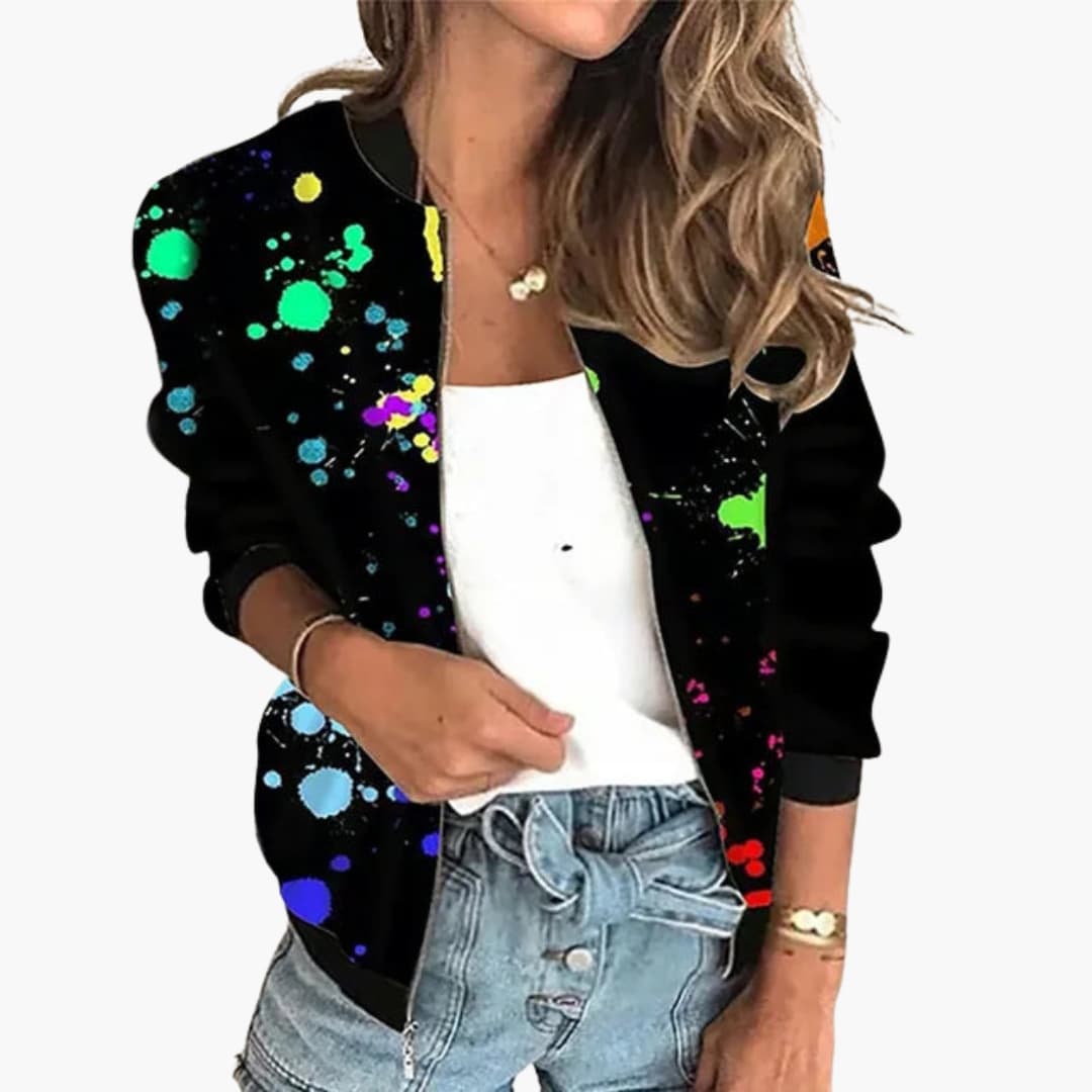 Ladies Graphic Flight Jacket