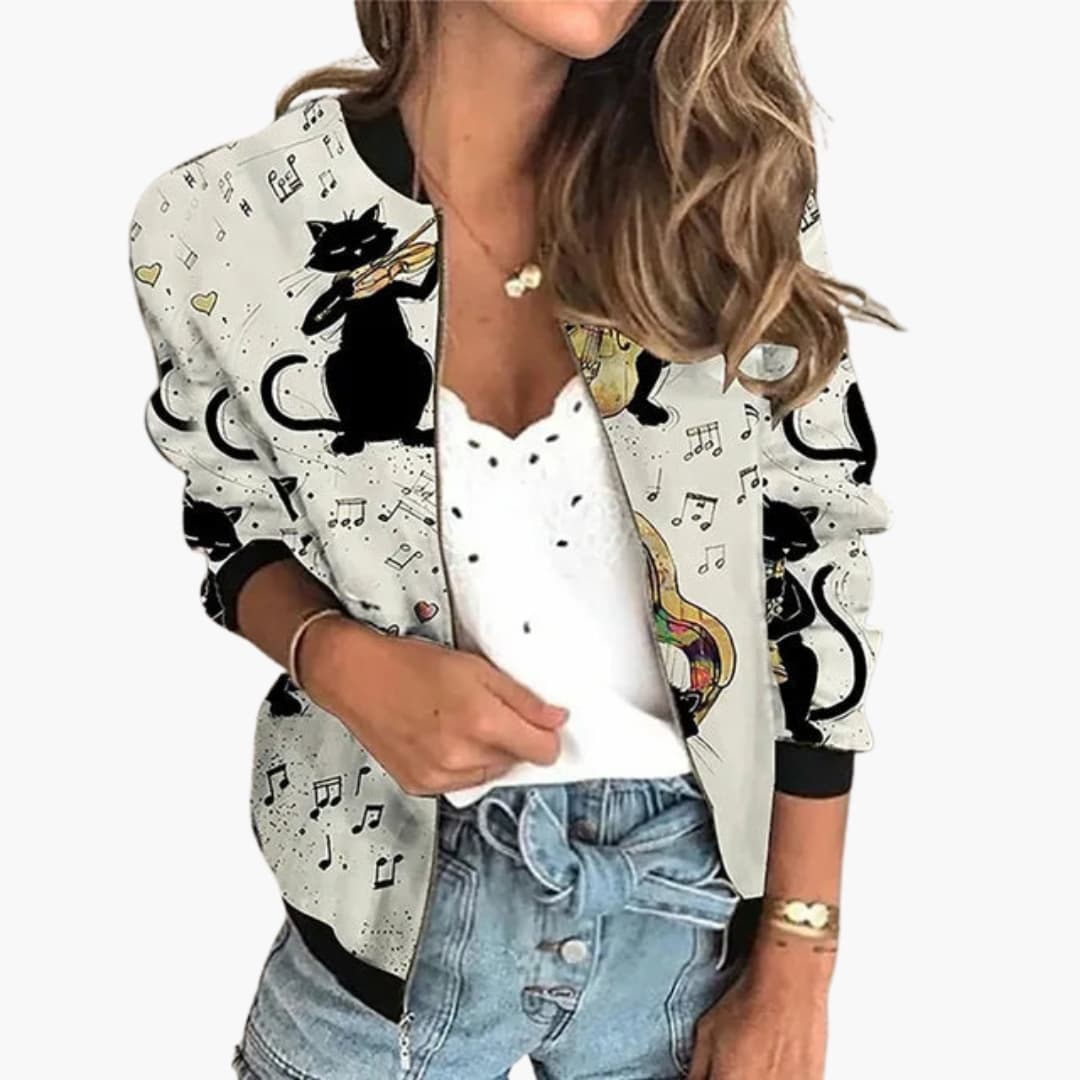 Ladies Graphic Flight Jacket