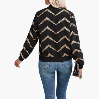 Ladies' Fashion Zip Jacket with Pocket Detail
