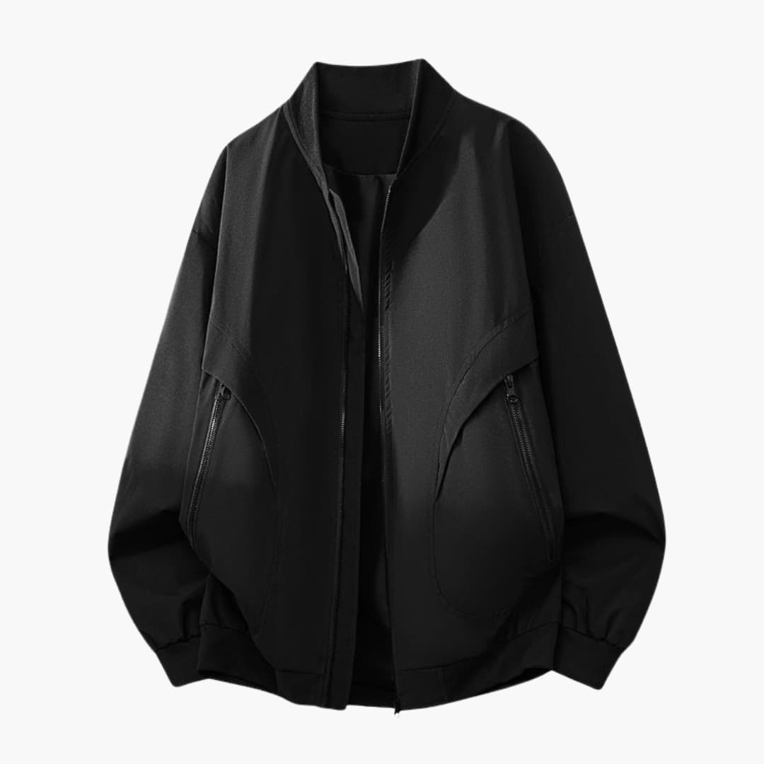 Ladies' Zipper Pocket Bomber Coat