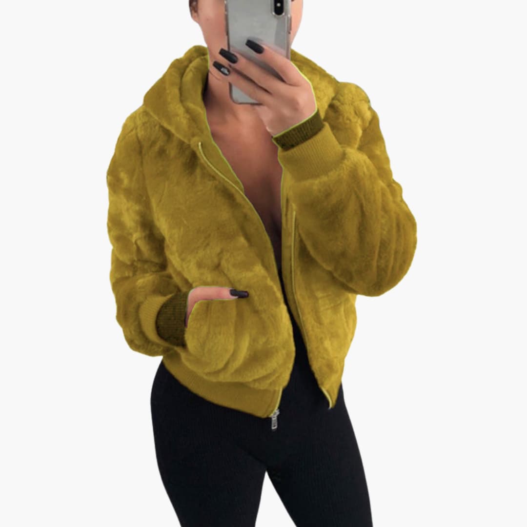 Ladies' Zip Up Quilted Jacket