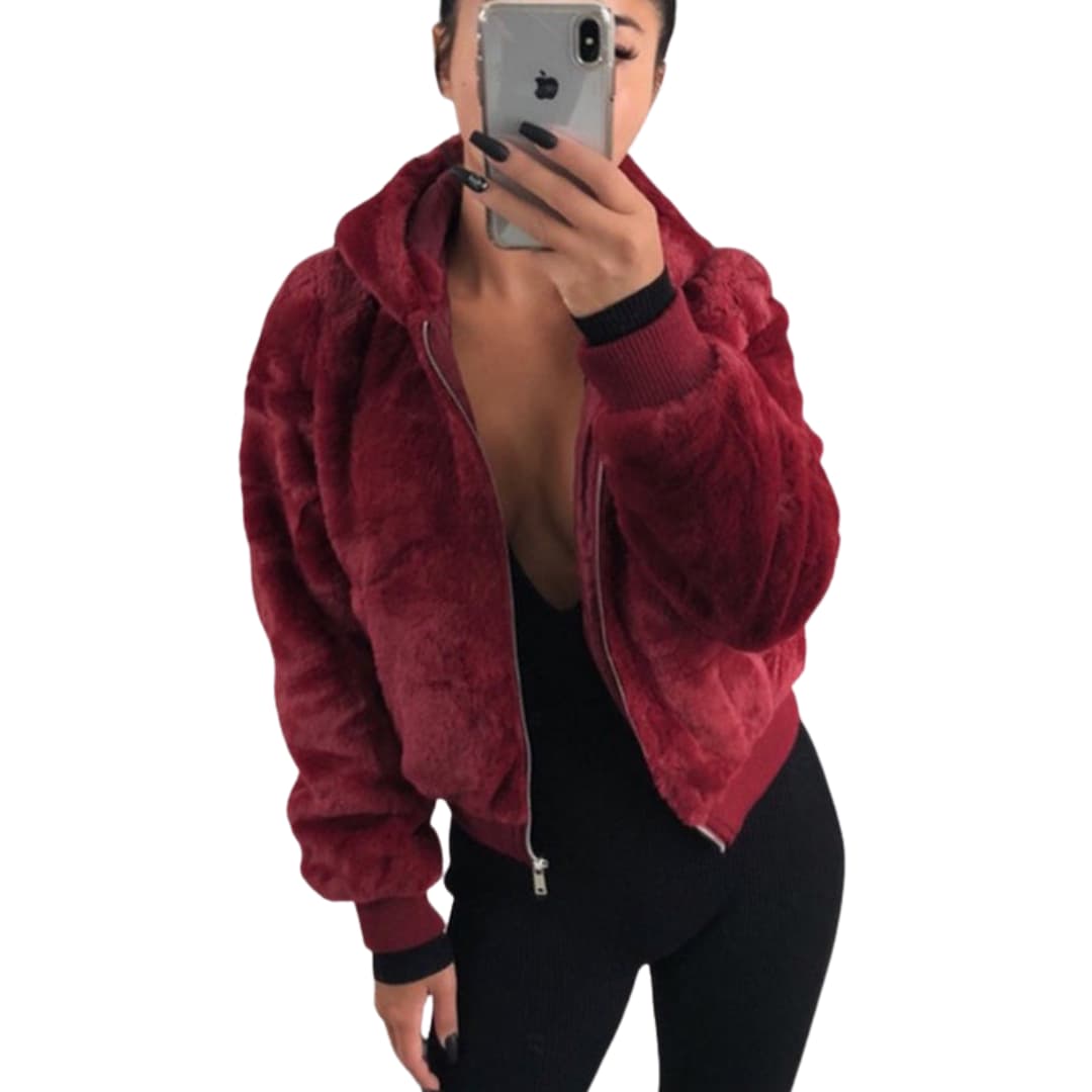 Ladies' Zip Up Quilted Jacket - Olytrend