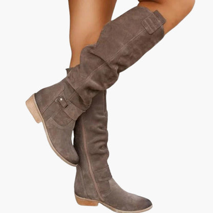 Ladies Ankle Boots with Zip and Block Heel