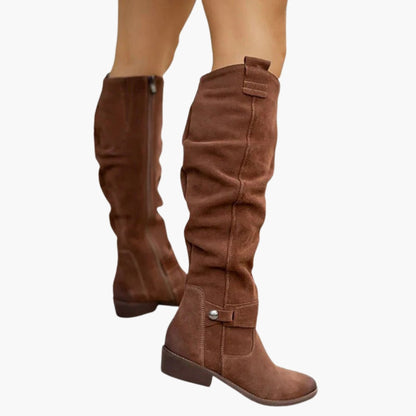 Ladies Ankle Boots with Zip and Block Heel