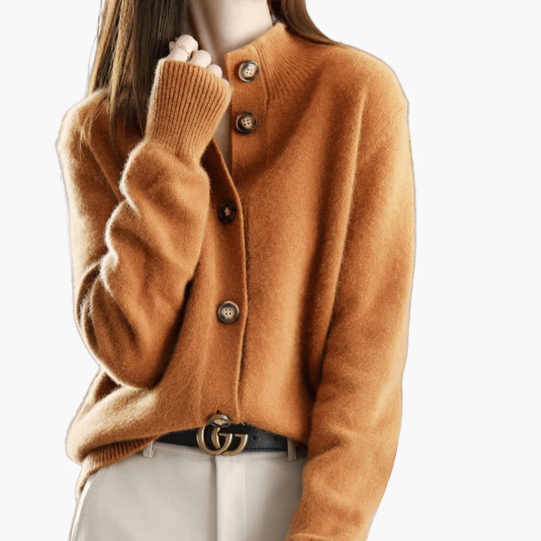 Ladies Cozy Open Front Sweater