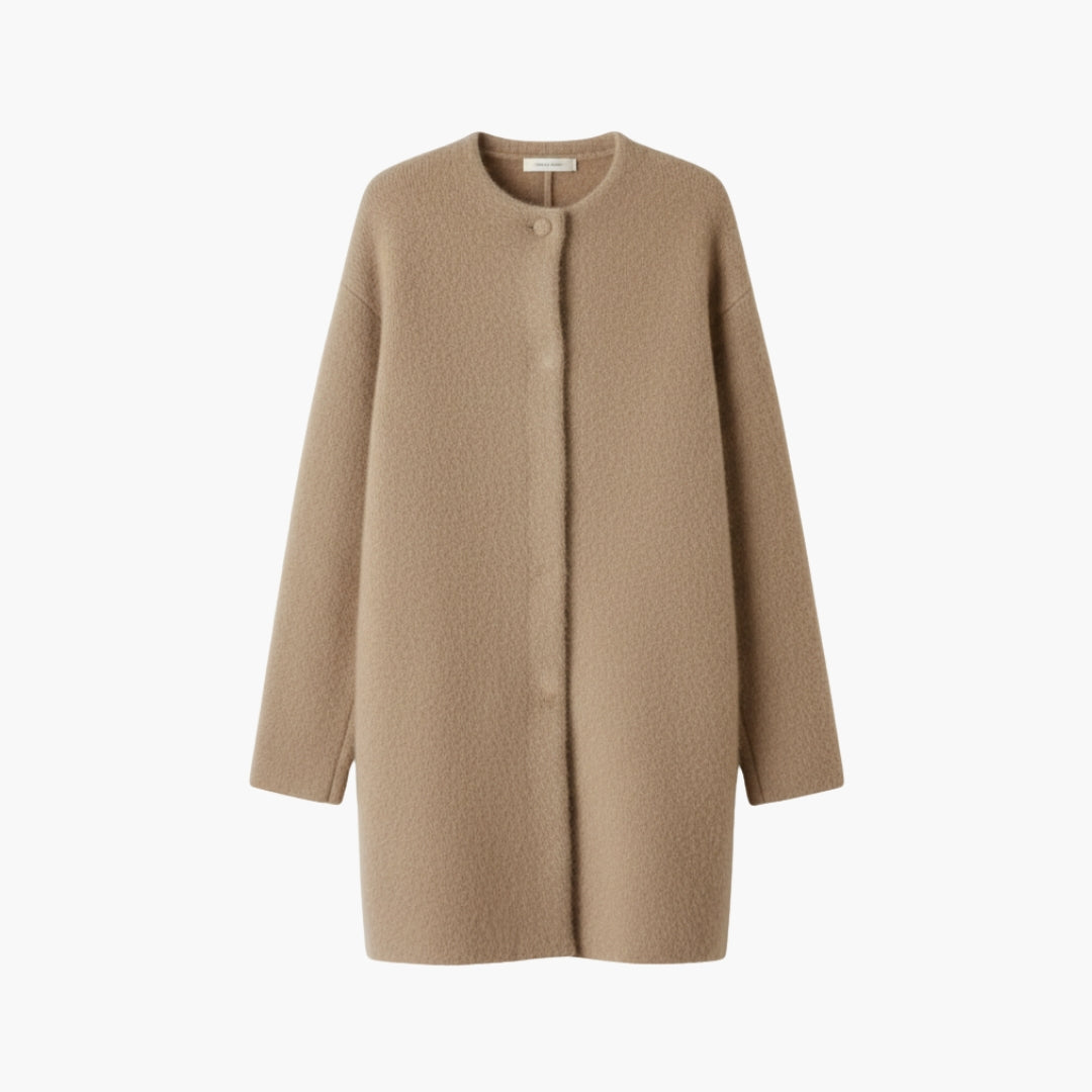 Ladies' Open Front Snap Button Sweater - Olytrend