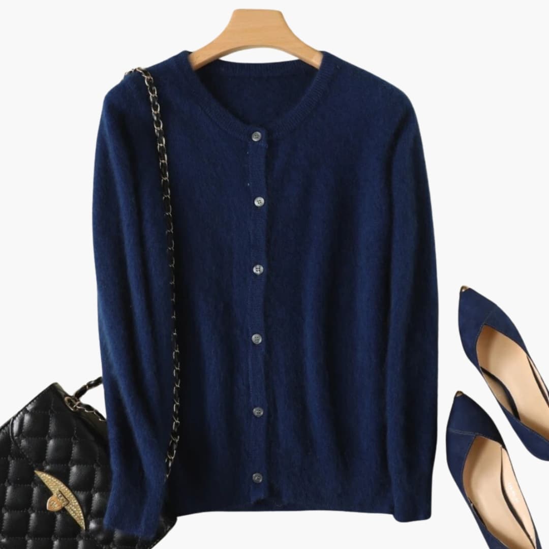 Women's Cozy Button Front Sweater Cardigan