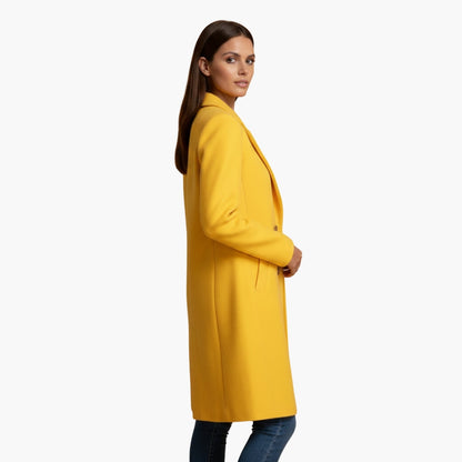 Ladies Classic Long Sleeve Button Coat
