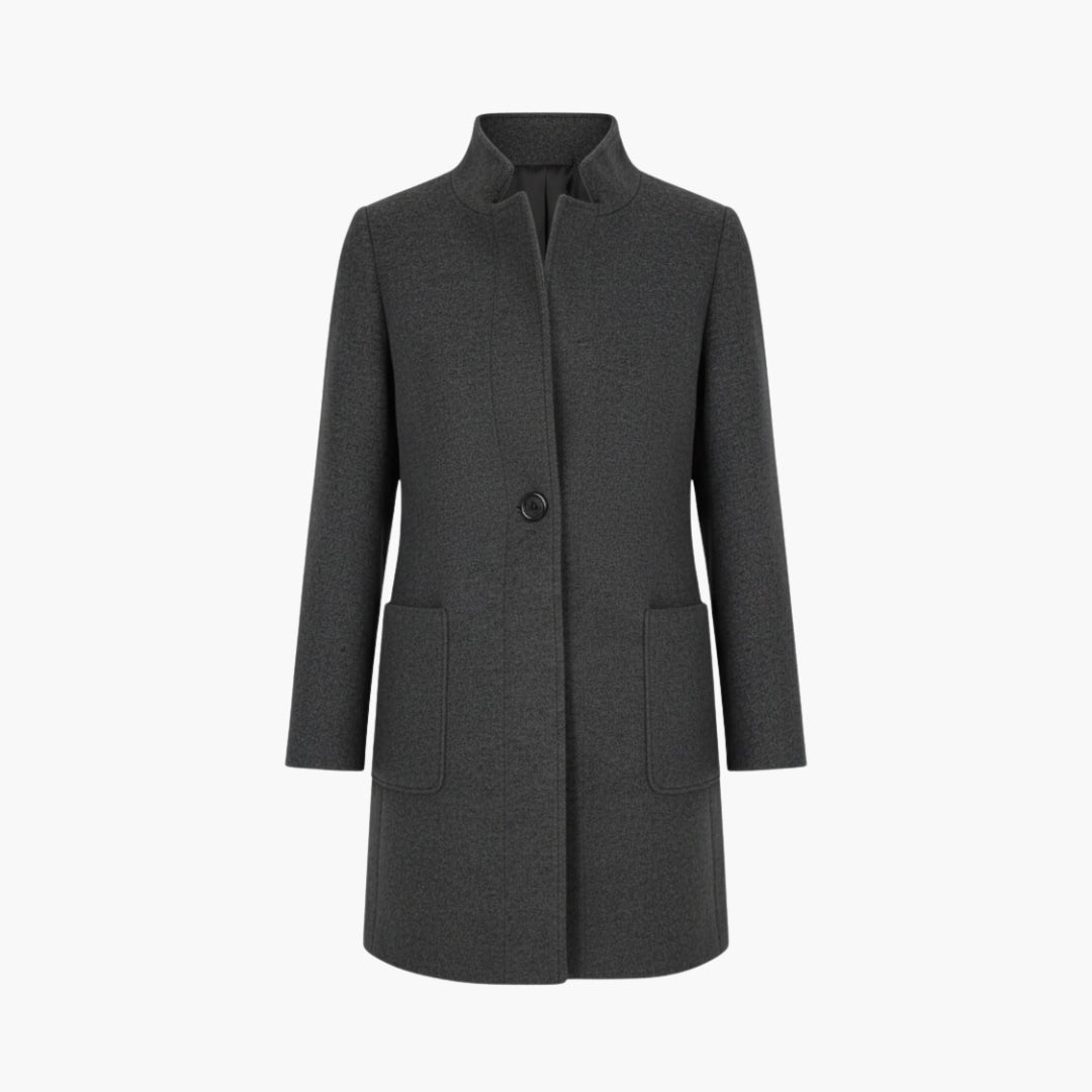 Ladies Warm Parka with Hood and Pockets