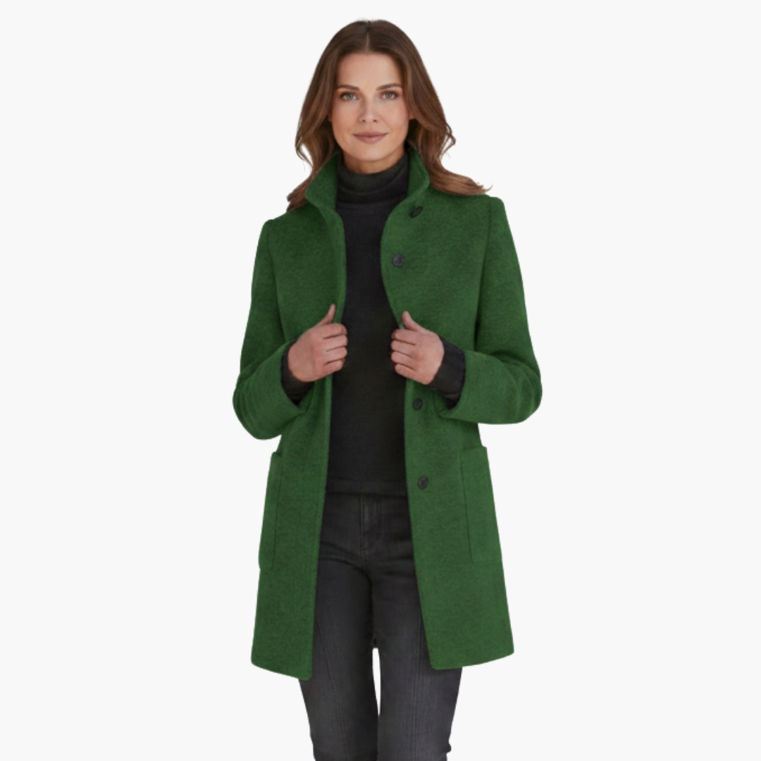 Ladies Warm Parka with Hood and Pockets
