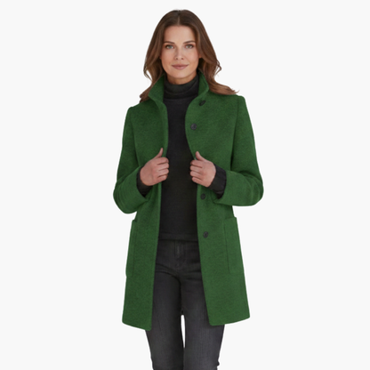 Ladies Warm Parka with Hood and Pockets
