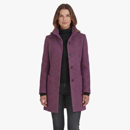 Ladies Warm Parka with Hood and Pockets