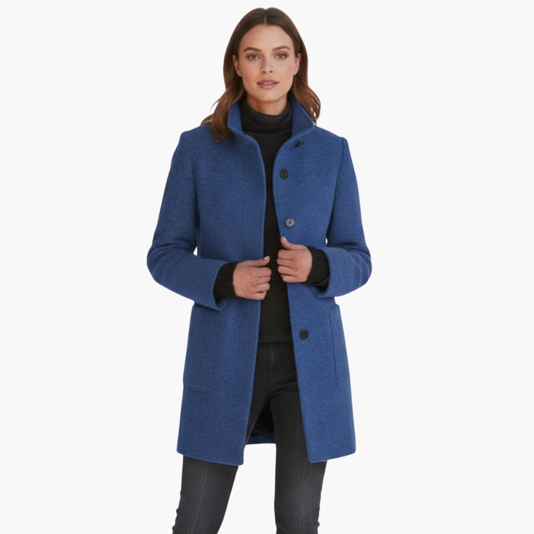 Ladies Warm Parka with Hood and Pockets