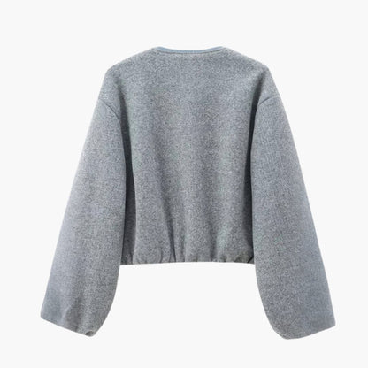 Fashionable Women's Zip Up Bomber Jacket