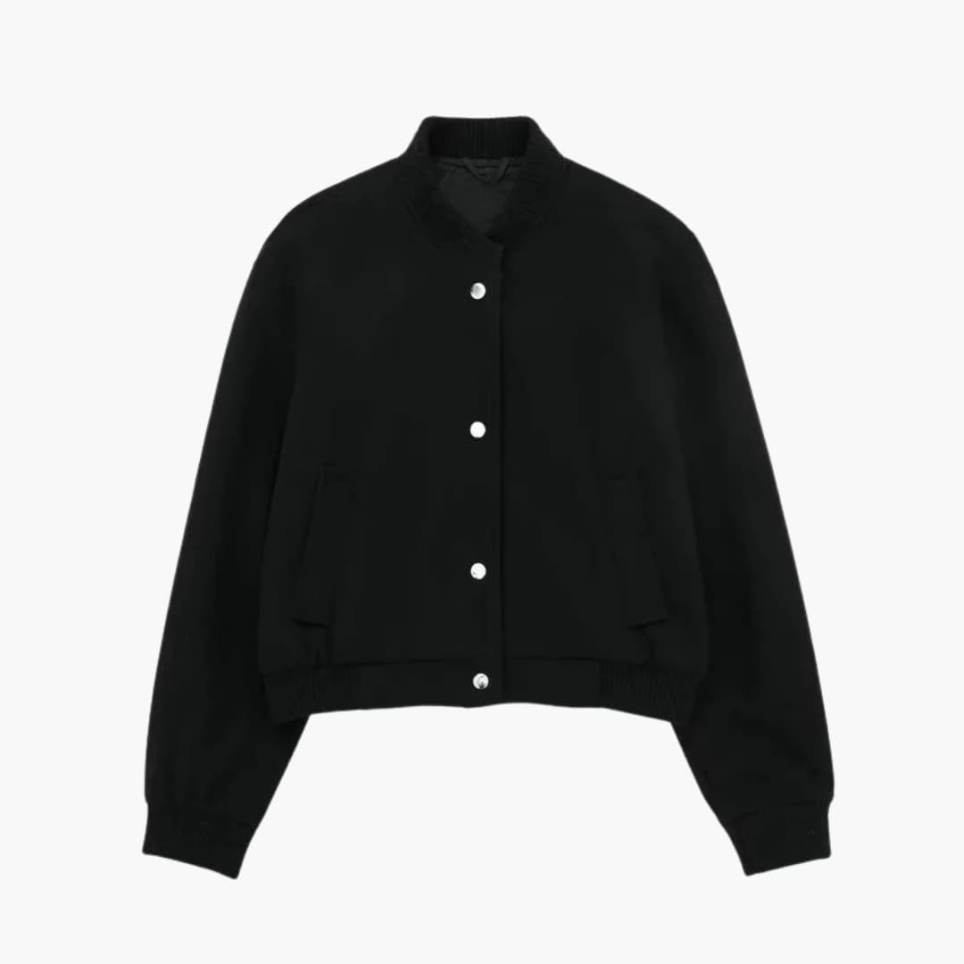 Casual Fit Women's Bomber Jacket with Soft Warmth