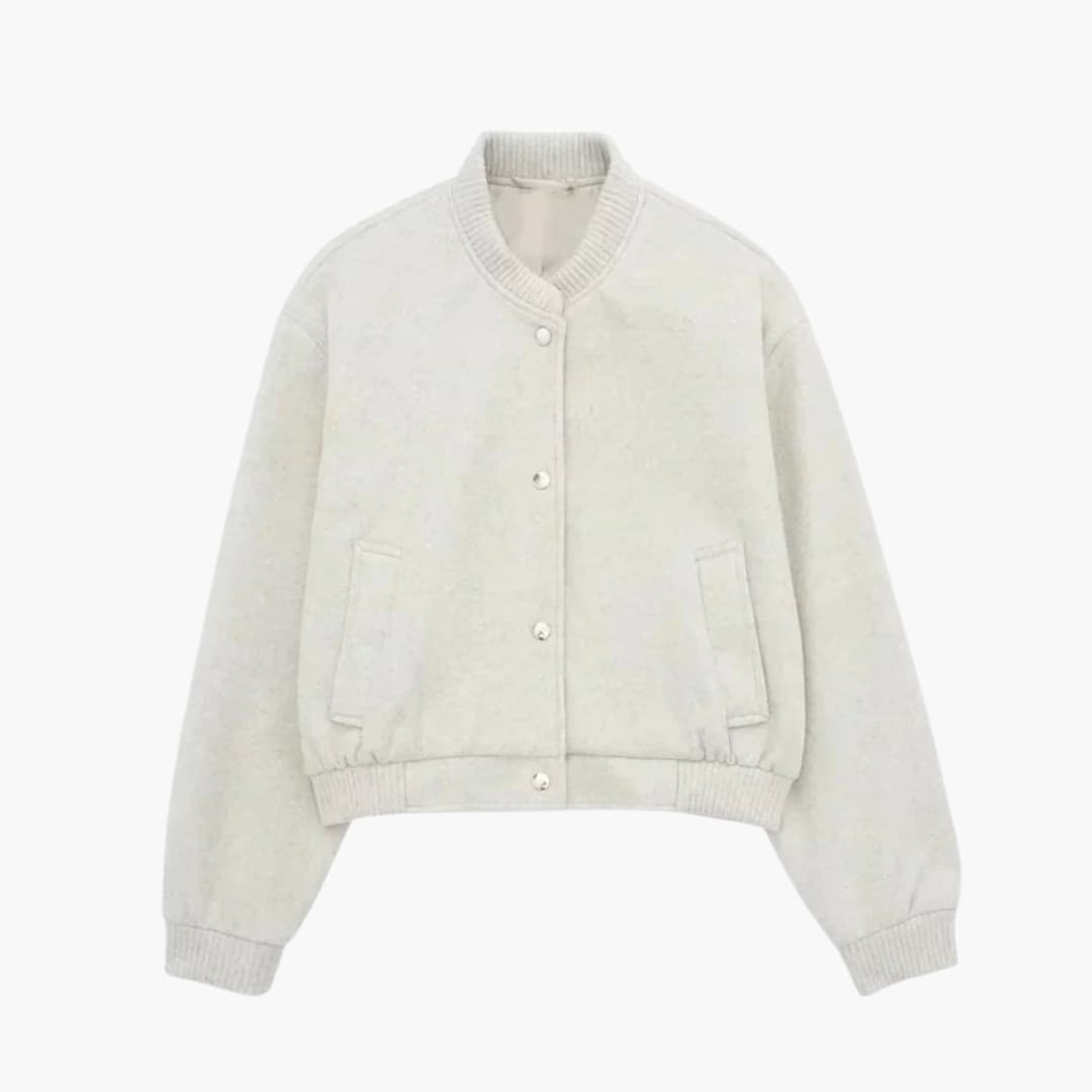 Women's Short Zip Up Jacket with Pockets