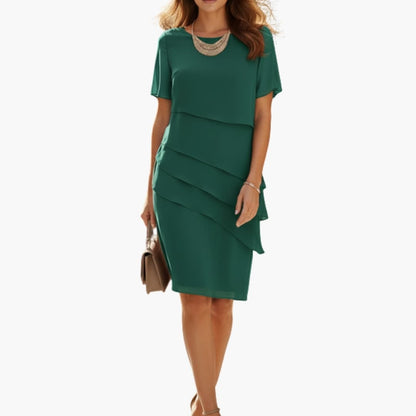 Ladies Fit and Flare Dress with Pockets