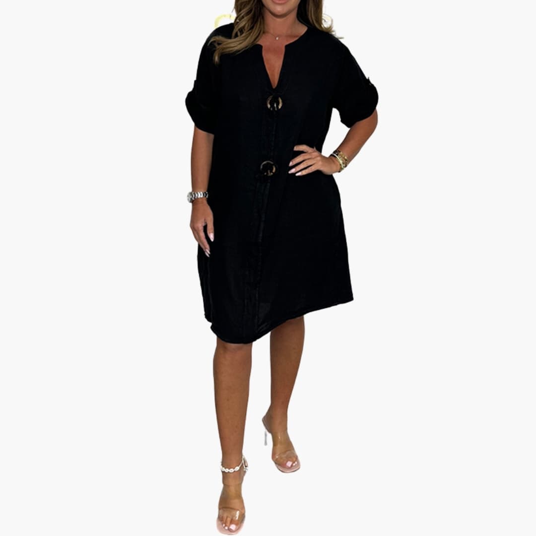 Classic Simple Long Sleeve Ladies Dress