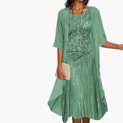 Ladies' Casual Printed A-Line Dress