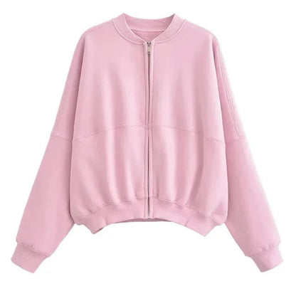 Cozy Women's Fleece Bomber Jacket