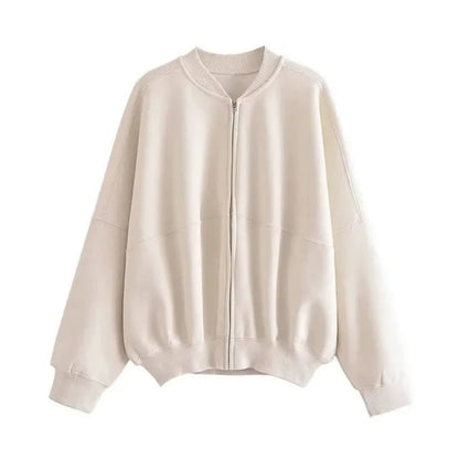 Cozy Women's Fleece Bomber Jacket