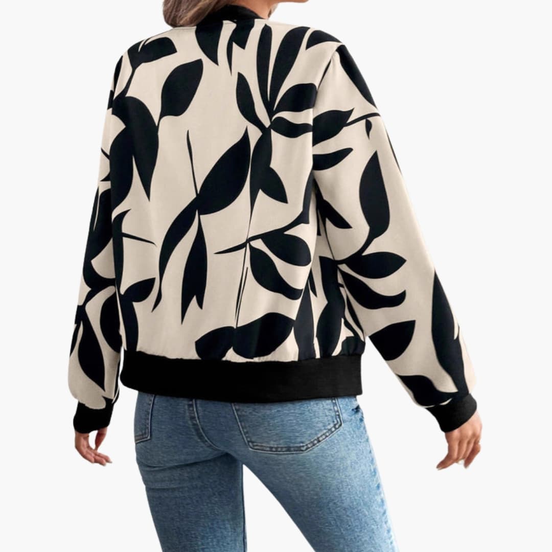 Ladies' Pretty Zip Up Floral Jacket